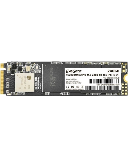 SSD ExeGate NextPro KC2000TP240 EX282318RUS 240GB M.2 2280 (PCIe Gen3x4, NVMe, 22x80mm, 3D TLC)