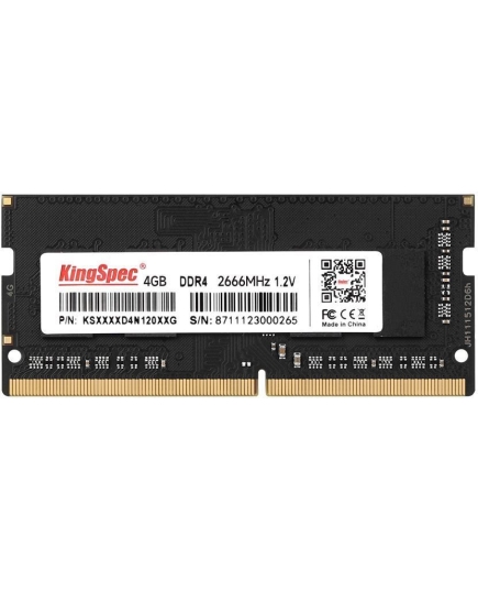 ОЗУ Kingspec KS2666D4N12004G DDR4 4Gb 2666MHz RTL PC3-12800 SO-DIMM 204-pin 1.35В