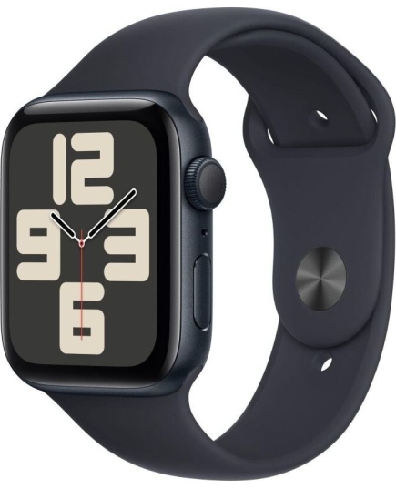 Smart-часы Apple Watch SE 2023 A2723 (MREA3ZP/A) 44мм OLED корп.темная ночь Sport Loop рем.темная ночь разм.брасл.:O/S