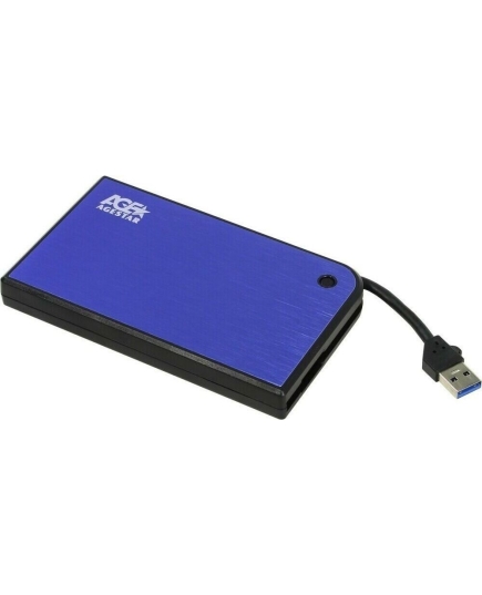 Внешний корпус AgeStar 3UB2A14 Blue для HDD/SSD 2.5" SATA II пластик/алюминий синий