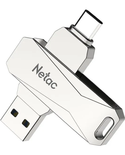 USB-флешка Netac U782C (NT03U782C-512G-30PN) 512Gb, USB3.0+TypeC, металлическая