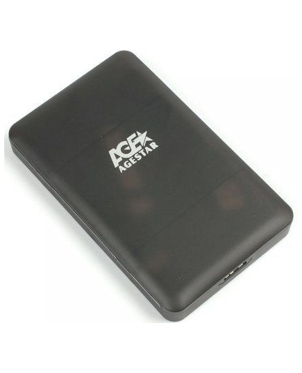 Внешний корпус для HDD/SSD AgeStar 3UBCP3 SATA пластик черный 2.5"