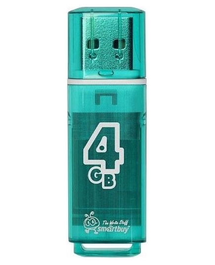 USB-флешка Smartbuy 4Gb Glossy series Green (SB4GBGS-G)