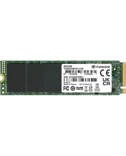 SSD Transcend TS500GMTE115S PCI-E 3.0 x4 500Gb 115S M.2 2280 0.2 DWPD