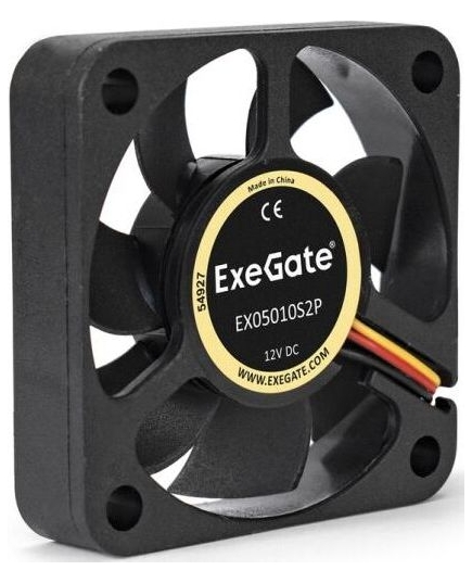 Вентилятор Exegate EX05010S2P EX283365RUS 50x50x10 мм, подшипник скольжения, 2pin, 4500RPM, 24dBA