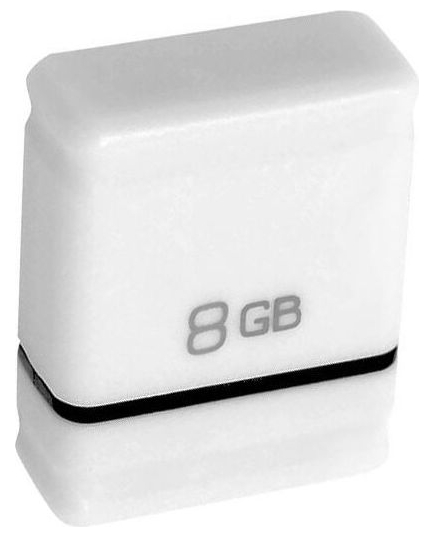 Флэш накопитель USB 8 Гб Qumo Nanodrive (white)