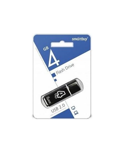 USB-флешка Smartbuy 4Gb Glossy series Black SB4GBGS-K