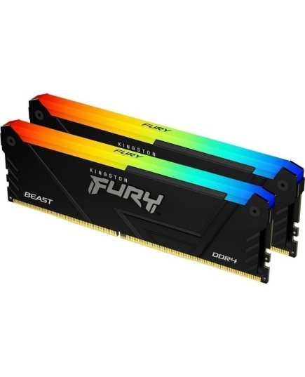 ОЗУ Kingston Fury Beast Black RGB PnP KF426C16BB2AK2/16 16GB DDR4 2666MHz DIMM kit 2x8Gb, CL16, 288-pin Non-ECC