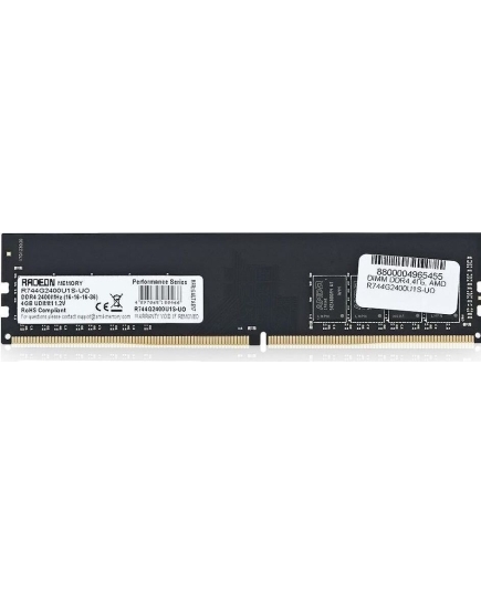 RAM 4GB DDR4-2400 PC4-19200 AMD Radeon R7, CL17, 1.2V, oem (R744G2400U1S-UO)