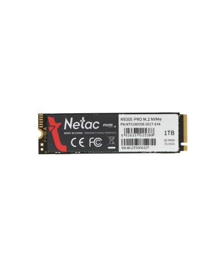 SSD Netac M.2 2280 N930E Pro NVMe PCIe 1Tb NT01N930E-001T-E4X