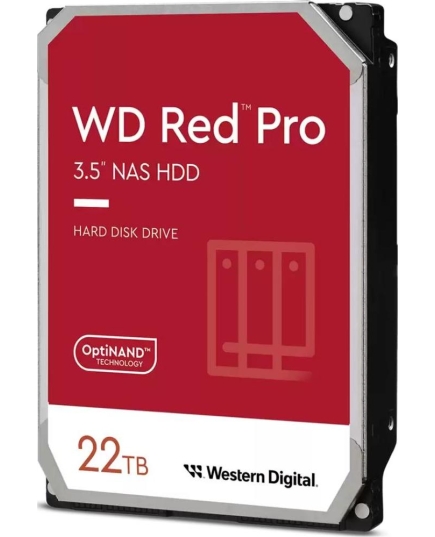 HDD Western Digital WD221KFGX 22TB 7200 RPM, SATA 6 Gb/s, CMR, 512 MB Cache, 3.5"