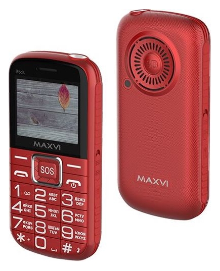 Мобильный телефон MAXVI B5ds red