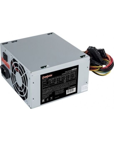 Блок питания ExeGate AB550 EX282066RUS 550W, ATX, 8cm fan, 24p+4p, 3*SATA, 2*IDE, FDD