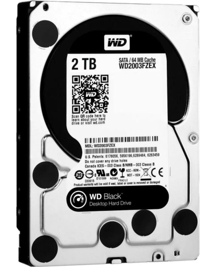 HDD WD WD2003FZEX-00SRLA0 SATA3 2Tb Caviar Black 7200 64Mb