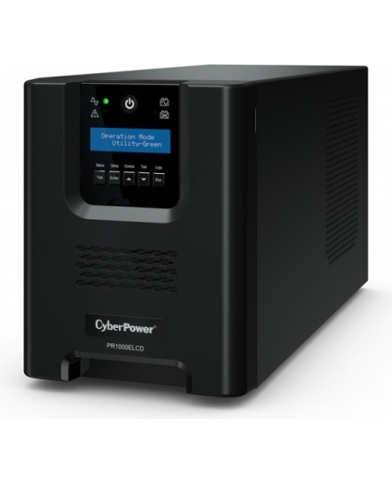 ИБП CyberPower Line-Interactive PR1000ELCD 1000VA/900W USB/RS-232/EPO/SNMPslot (8 IEC С13)