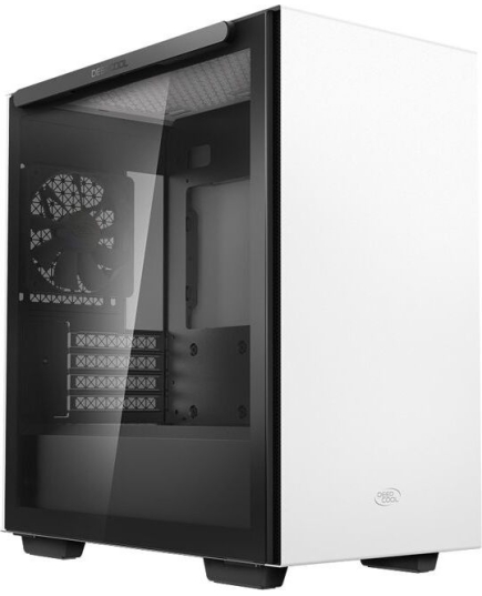 Корпус Deepcool Macube 110 WH без БП, боковое окно (закаленное стекло), белый, mATX