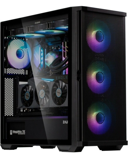 Корпус Zalman Z10 DUO MidiTower (ATX, black, window, 2xUSB3.0, 1xUSB 3.1 Type-C, 3x140mm ARGB, 1x120mm ARGB)