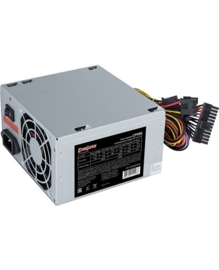 Блок питания ExeGate EX282067RUS 550W CP550, ATX, 8cm fan, 24p+4p, 3xSATA, 2xIDE, FDD