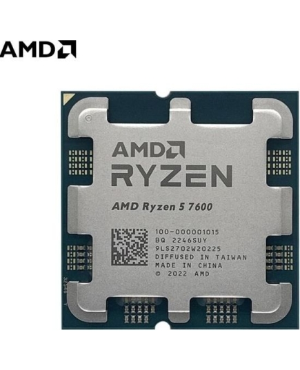 Процессор AMD Ryzen 5 7600 (100-000001015) Raphael, 6C/12T, 3.8/5.1GHz, 32MB, 65W OEM