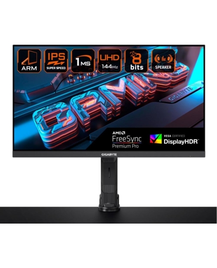 Монитор Gigabyte Gaming monitor ARM Edition (M28U AE-EK) Black 28" без подставки, кронштейн для крепления к столу в комплекте IPS, 3840x2160