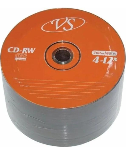 Диск CD-RW VS (VSCDRWB5003) 700 Mb, 12x, Bulk (50), (50/600)