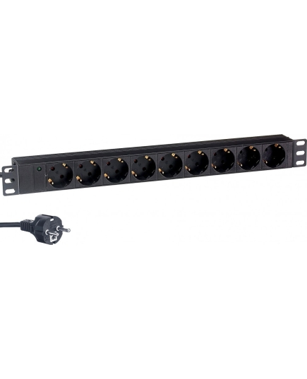 Сетевой фильтр Exegate EX280849RUS ServerPro PDU-19H903 Al-9S-EU2, 19",1U,алюм, 9Schuko, евровилка, 2м