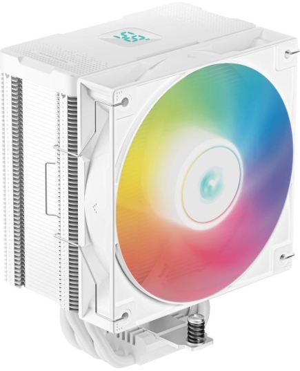 Вентилятор Deepcool AG500 Digital WH ARGB white Socket 115X/1700/1200/AM4/AM5, 120mm, 1950rpm, 29,4 дБ, 200W, PWM 4-pin, Al+Cu (R-AG500