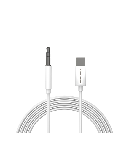 Аудиокабель AUX 3.5mm 2м More choice UK22a (White)