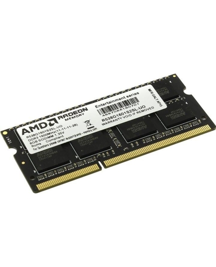 ОЗУ AMD Radeon R5 Black (R538G1601S2SL-UO) SODIMM DDR3 (1600) 8Gb 1.35V