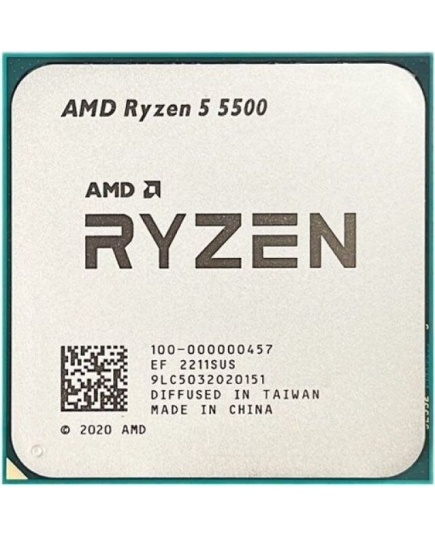 Процессор AMD Ryzen 5 5500 (100-100000457) (4.2/3.6Ghz, 6 ядер, 16MB, 65W, AM4) Oem