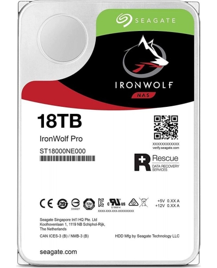 Жесткий диск Seagate Original SATA-III 18Tb ST18000NE000 NAS Ironwolf Pro (7200rpm) 256Mb 3.5"