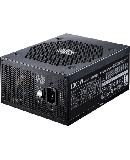 Блок питания Cooler Master V1300 (MPZ-D001-AFBAPV-EU) ATX 1300W 80+ platinum (24+8+4+4pin) APFC 140mm fan 16xSATA Cab Manag RTL