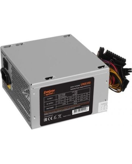 Блок питания ExeGate ES261566RUS-PC 350W UNS350 (ATX, PC, 12cm fan, 24pin, 4pin, 3xSATA, 2xIDE, FDD, кабель 220V)