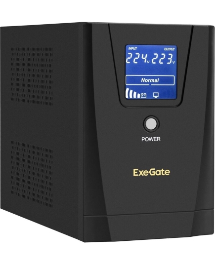 ИБП ExeGate EP285492RUS SpecialPro Smart LLB-1200.LCD.AVR.C13.RJ.USB Black