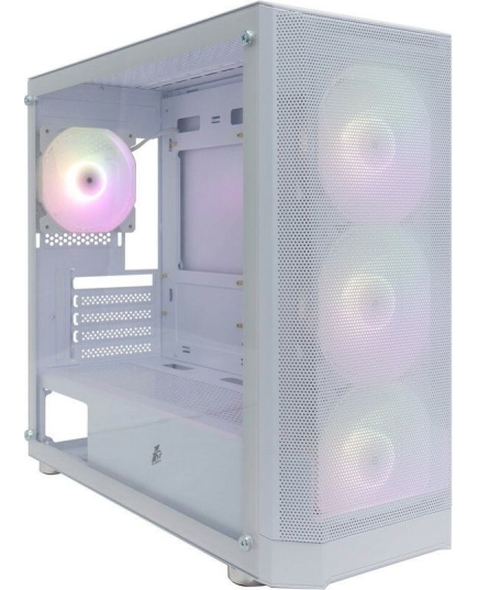 Корпус 1STPLAYER FD5-M ARGB White (FD5-M-WH-4F2-W(AP)) / mATX / 4x120mm ARGB fans