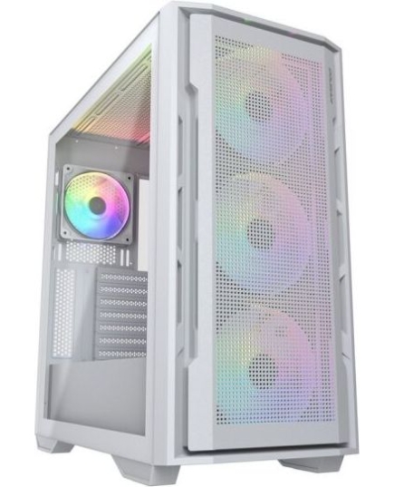 Корпус Cougar Uniface X RGB White, 3x140mm ARGB +1x120mm ARGB Fan, ARGB Fan Hub, без БП, белый, E-ATX