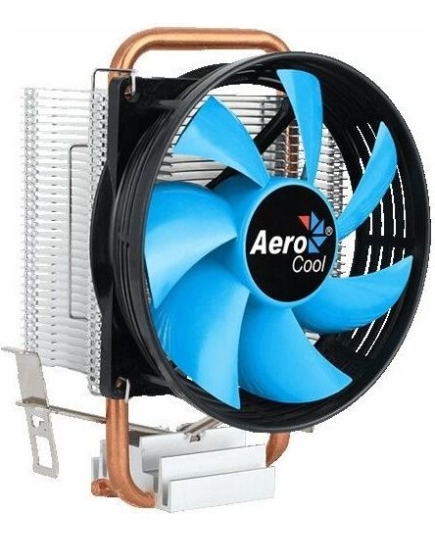 Охладитель AeroCool Verkho 1-3P, Multi Sockets, 1 теплотрубка, TPD 100W, 3-pin, fan Ф90x25mm, 2300rpm, 27,6 dBA, 59.9 CFM, HDA (гидродинамический подшипник), MTBF 60000hrs