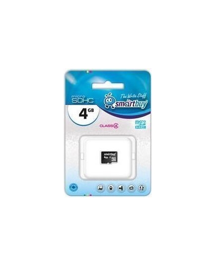 Карта флэш-памяти MicroSD 4 Гб Smart Buy без SD адаптера (class 4)