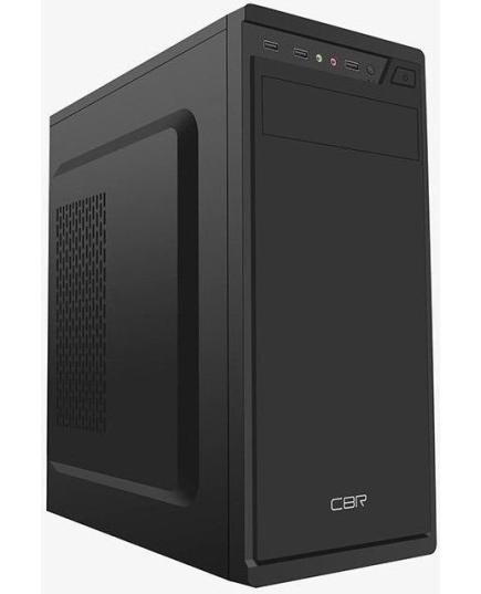 Корпус CBR PCC-ATX-J02-450W2 ATX Miditower J02, c БП PSU-ATX450-08EC (450W/80mm), 2*USB 2.0, HD Audio+Mic, кабель питания 1.2м, Black