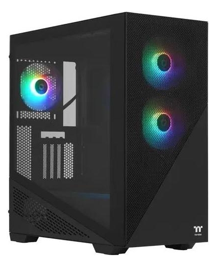 Корпус Thermaltake Divider 370 TG ARGB/Black CA-1S4-00M1WN-00 /Win/SPCC/Tempered Glass*1/120mm ARGB PWM Fan*3