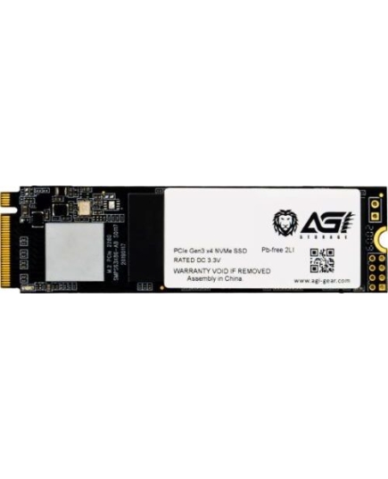 SSD AGI AI198 AGI512G16AI198 M.2 2280 512GB PCIe Gen3x4 with NVMe, 2059/1636, IOPS 176/252K, MTBF 1.6M, 3D TLC, 200TBW, 0,36DWPD, RTL