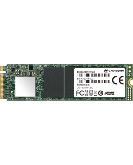 SSD Transcend TS1TMTE110S MTE110S 1TB, M.2 2280,PCIe Gen3x4, 3D TLC, DRAM-less