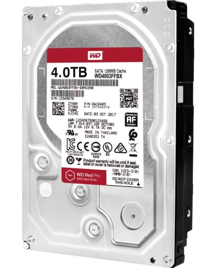 Жесткий диск WD Original SATA-III 4Tb WD4003FFBX NAS Red Pro (7200rpm) 256Mb 3.5"