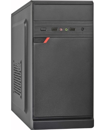 Корпус ExeGate BAA-106 Black EX283057RUS mATX, AAA350, 80mm, 2xUSB, Audio