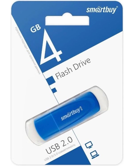 USB-флешка SMARTBUY Scout Blue (SB004GB2SCB) UFD 2.0 004GB синий