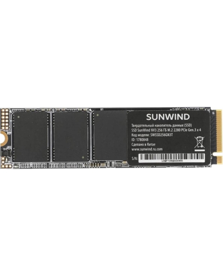 SSD SunWind NV3 SWSSD256GN3T PCIe 3.0 x4 256GB M.2 2280