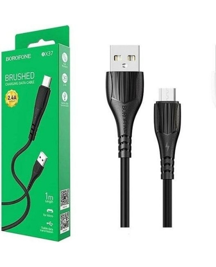 Кабель Borofone BX37 USB 2.4A для micro USB TPE 1м (Black)