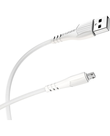 Кабель Borofone BX37 USB 2.4A для micro USB TPE 1м (White)