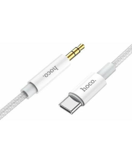 Кабель Hoco UPA19 AUX 3.5mm Type-C 1.0м (Silver) аудио