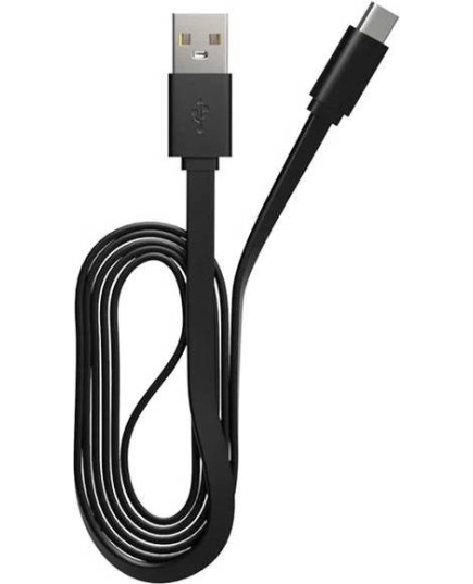 Кабель Maxvi MC-02F black USB-Type C, 3A